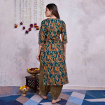 Women Printed Regular Gotta Patti Pure Cotton Kurta with Salwar